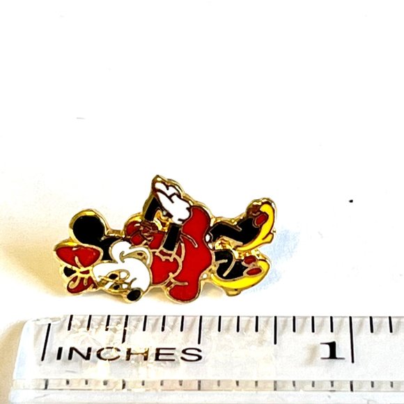 Vintage Minnie Mouse Pin Disney Enamel Brooch Lapel Hat Tie Tac Signed Disneyana - Picture 7 of 7